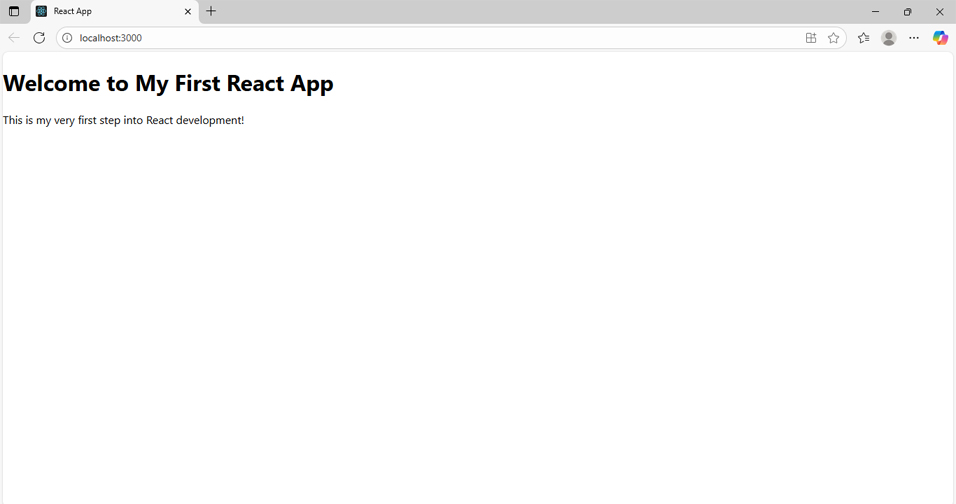React first app